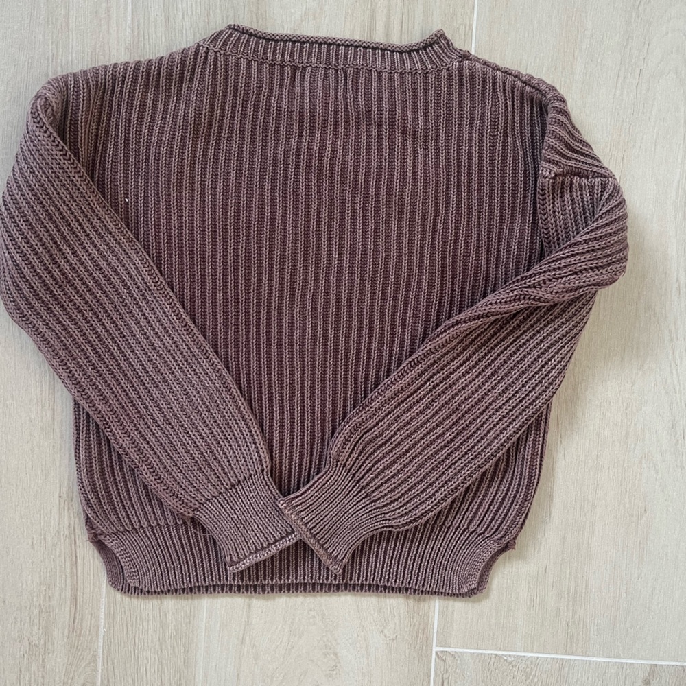 Brown Ribbed Sweater - Picture 4 of 4